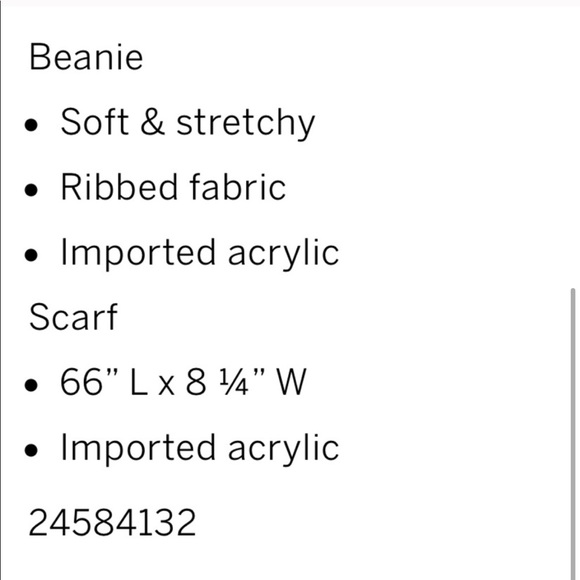 VS PINK beanie & scarf - Picture 3 of 5